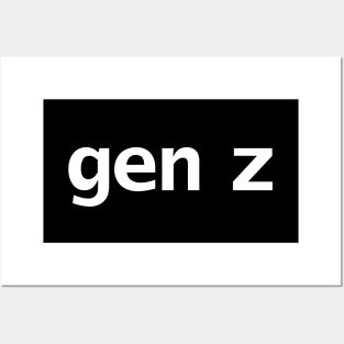 Gen Z Minimal Typography Posters and Art